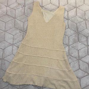 Zara Cream Knit Dress Size Large